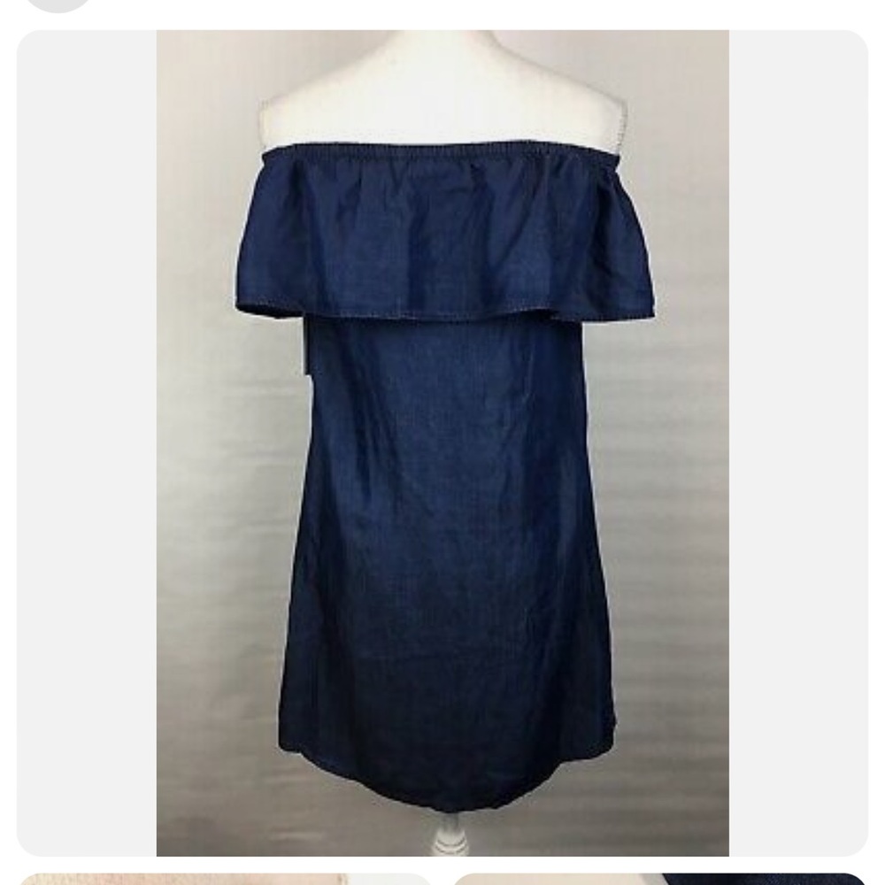 Like New Halston Women's  Denim Dress HOST PICK